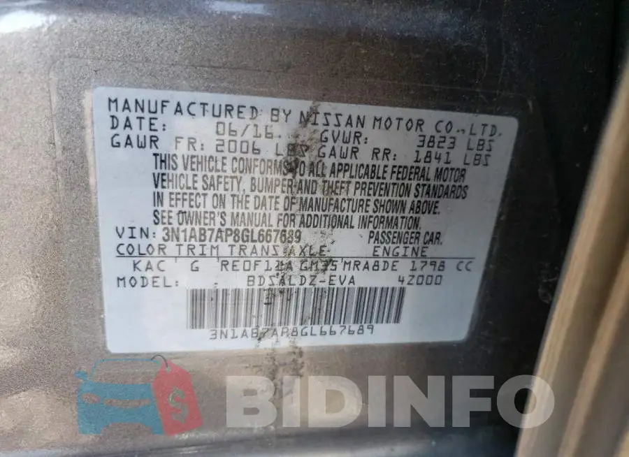 3N1AB7AP8GL667689 Photo# 12