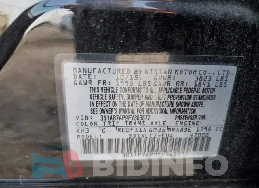 3N1AB7AP9FY363577 Photo# 12