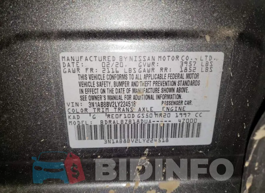 3N1AB8BV2LY224518 Photo# 12