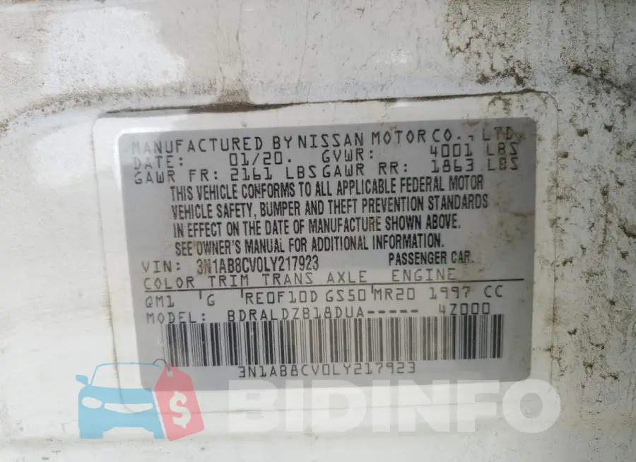 3N1AB8CV0LY217923 Photo# 13