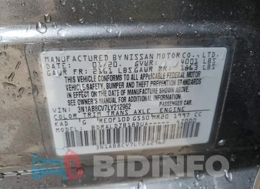 3N1AB8CV7LY212962 Photo# 12