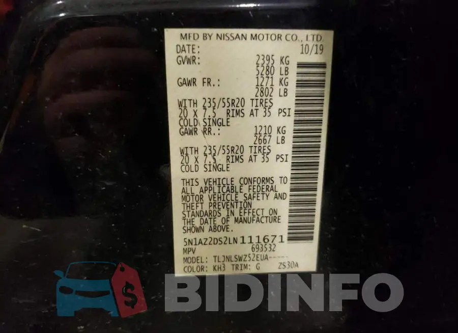 5N1AZ2DS2LN111671 Photo# 13