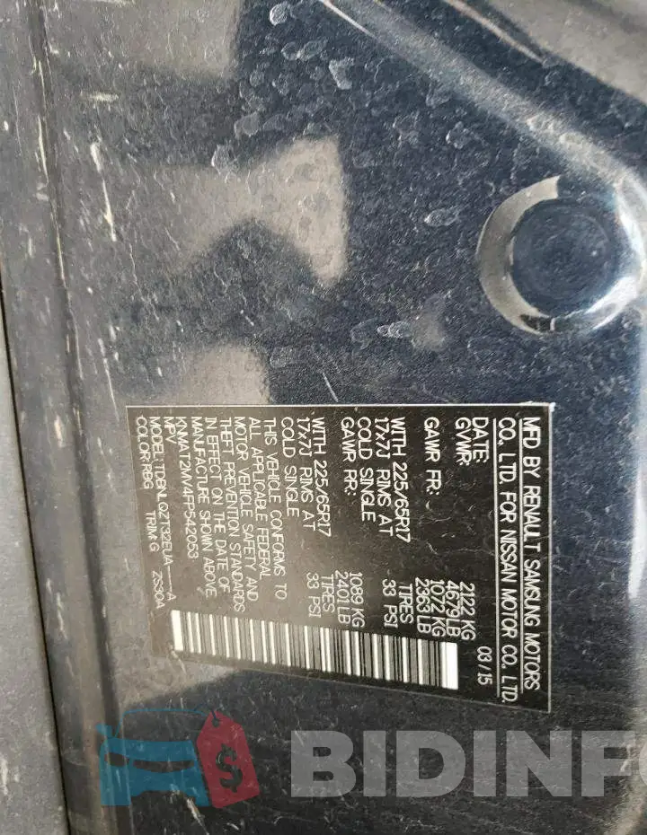 KNMAT2MV4FP542053 Photo# 12