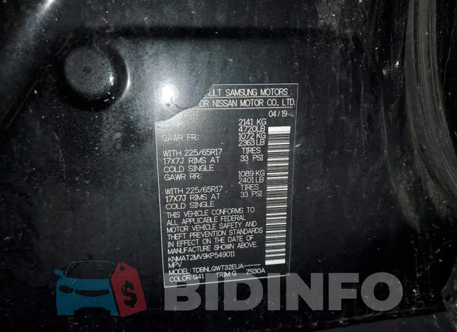 KNMAT2MV9KP549011 Photo# 14