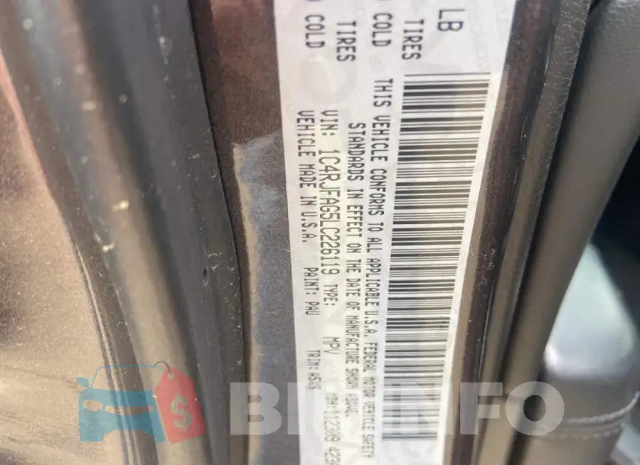 1C4RJFAG5LC226119 Photo# 13