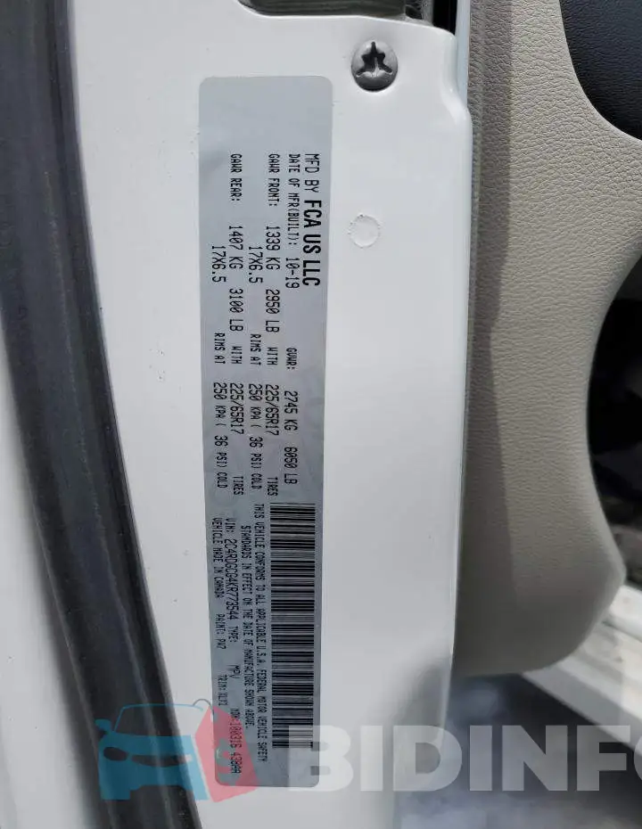 2C4RDGCG4KR773544 Photo# 13