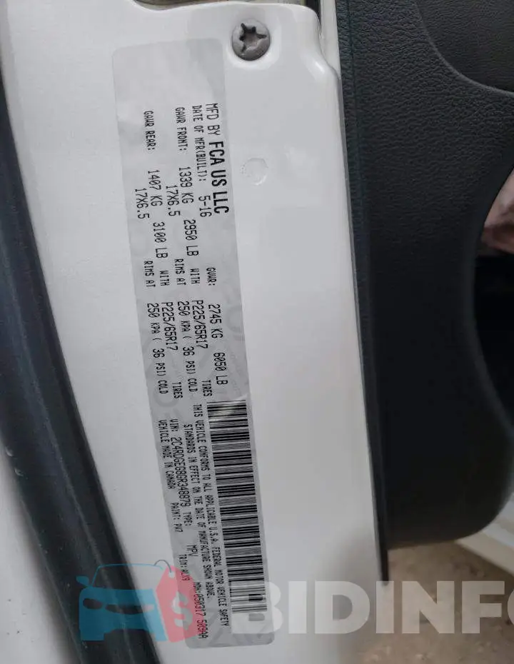 2C4RDGEG8GR348879 Photo# 14