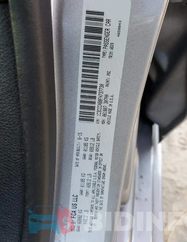 1C3CCCAB8FN737730 Photo# 10