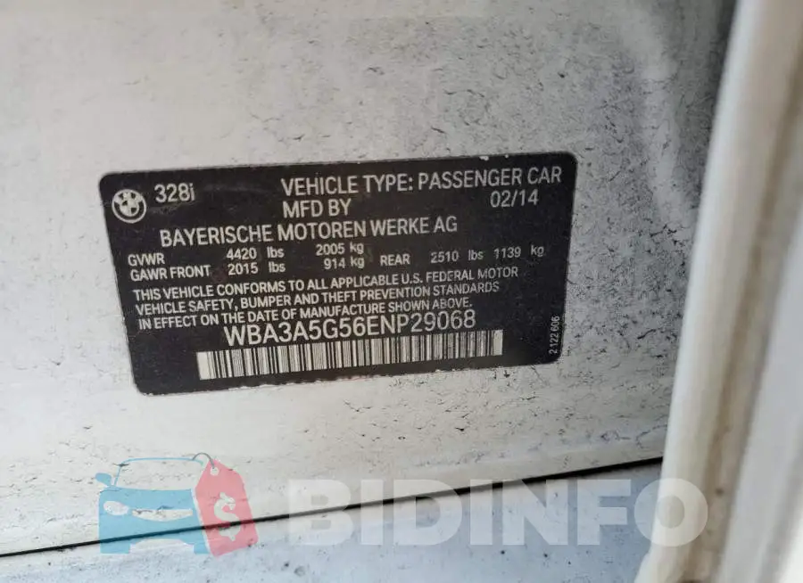 WBA3A5G56ENP29068 Photo# 13