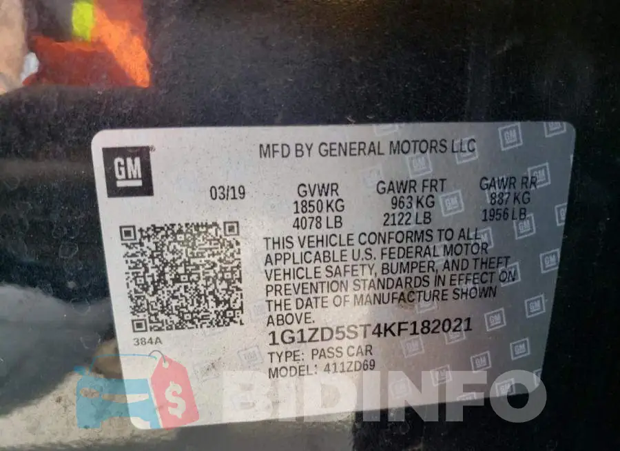 1G1ZD5ST4KF182021 Photo# 12