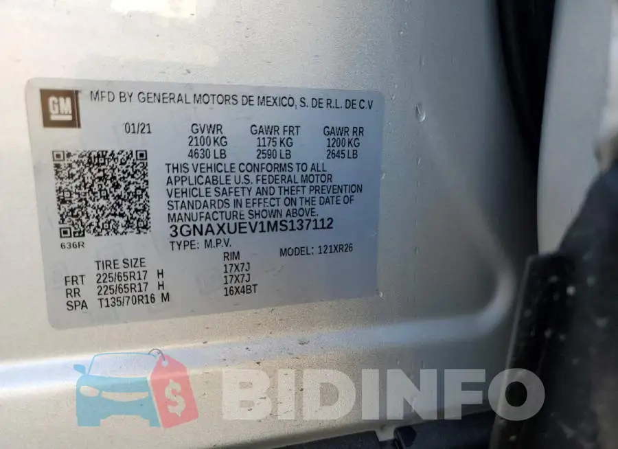 3GNAXUEV1MS137112 Photo# 13