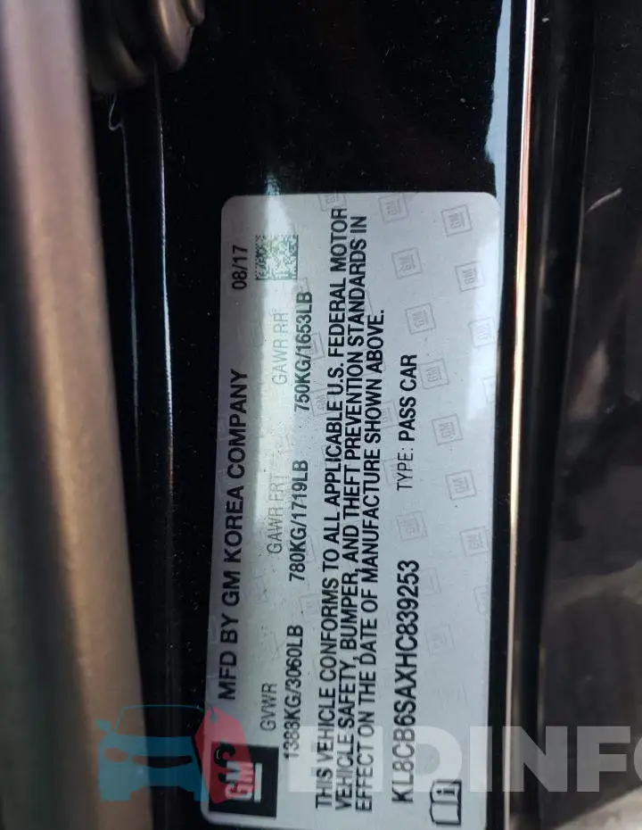 KL8CB6SAXHC839253 Photo# 12