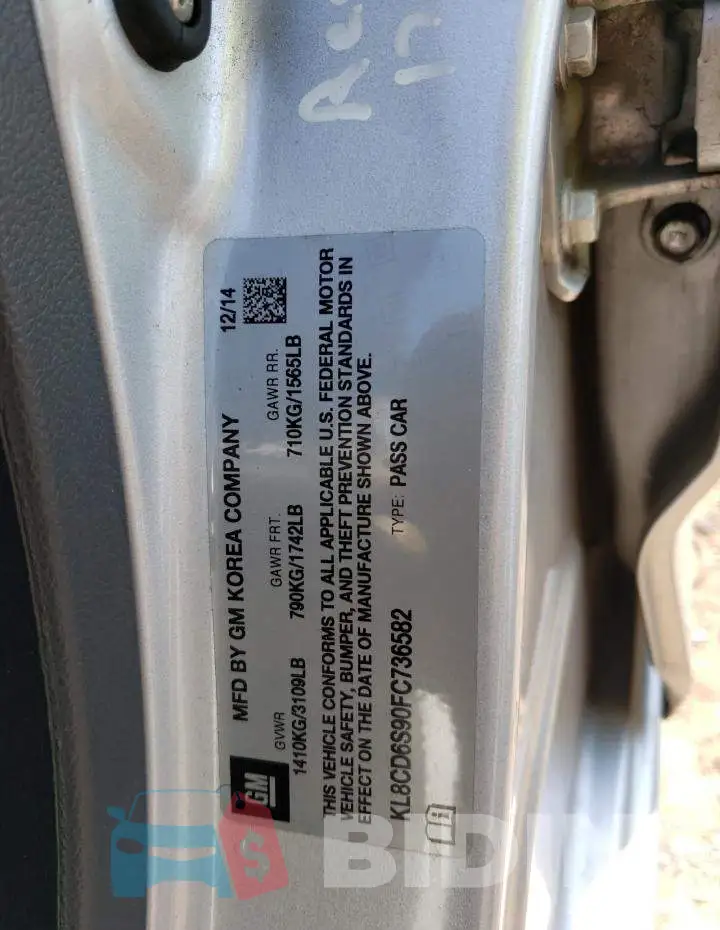 KL8CD6S90FC736582 Photo# 12
