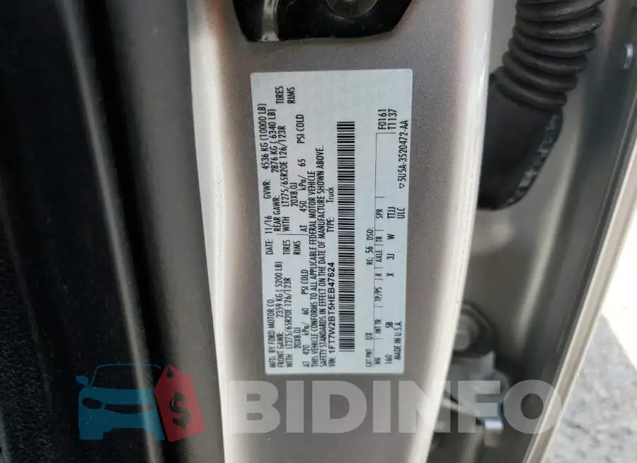 1FT7W2BT5HEB47624 Photo# 12