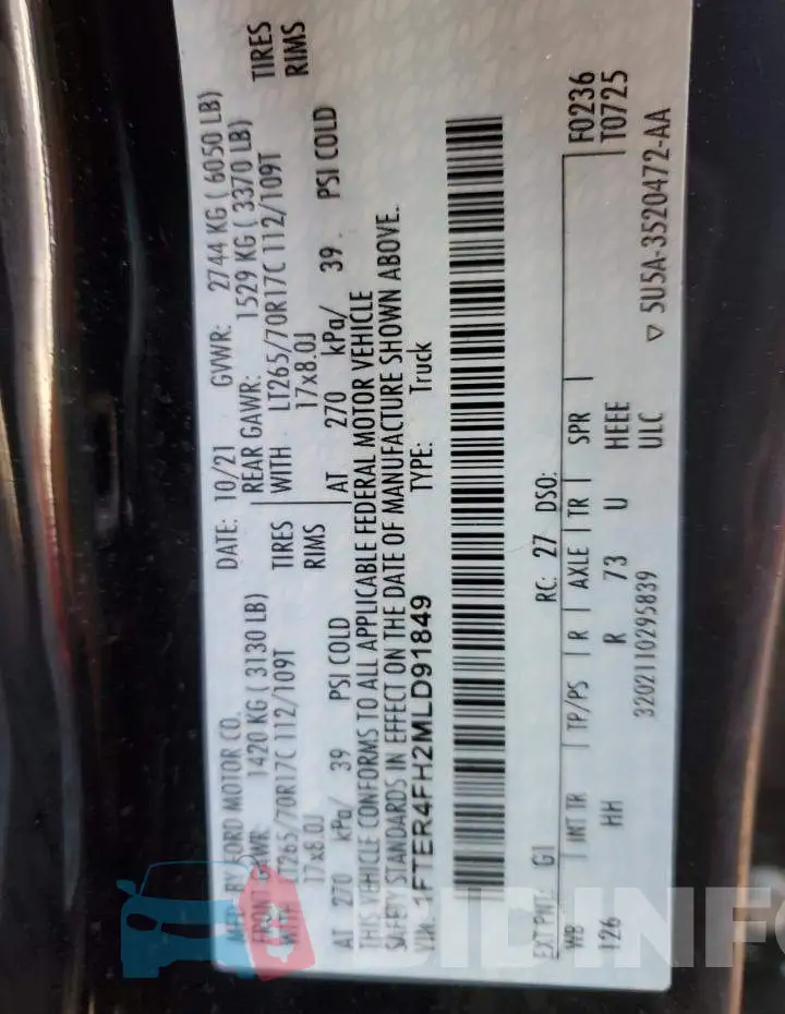 1FTER4FH2MLD91849 Photo# 13