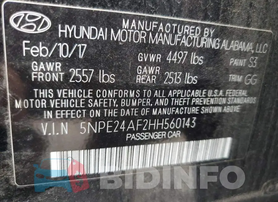 5NPE24AF2HH560143 Photo# 12