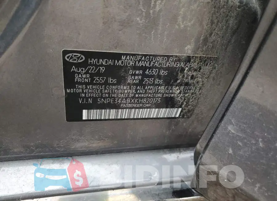 5NPE34ABXKH820175 Photo# 12