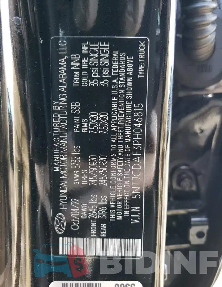 5NTJCDAF3PH046815 Photo# 12