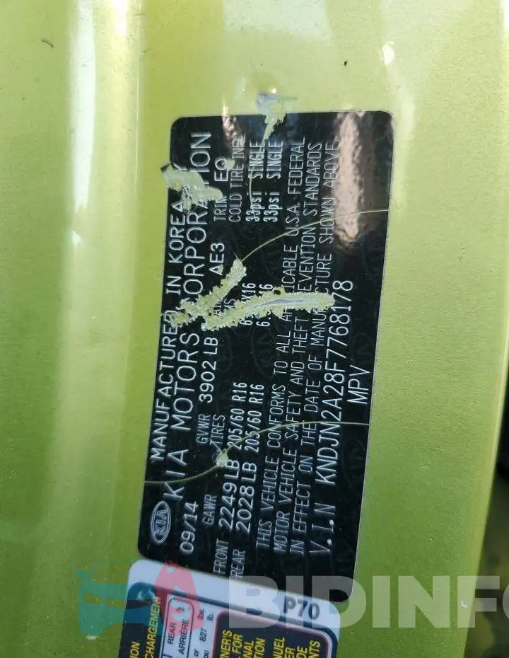 KNDJN2A28F7768178 Photo# 12