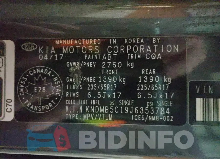 KNDMB5C19J6353784 Photo# 14