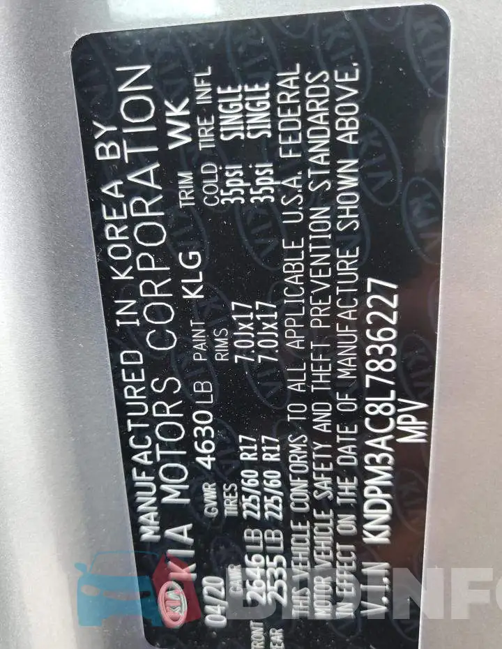 KNDPM3AC8L7836227 Photo# 13