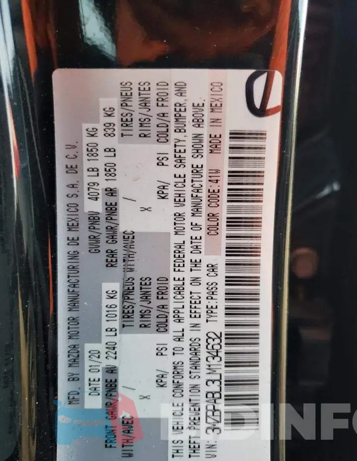 3MZBPABL3LM134632 Photo# 12