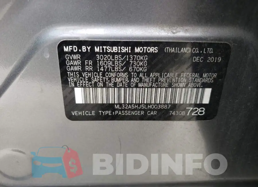 ML32A5HJ5LH003887 Photo# 12
