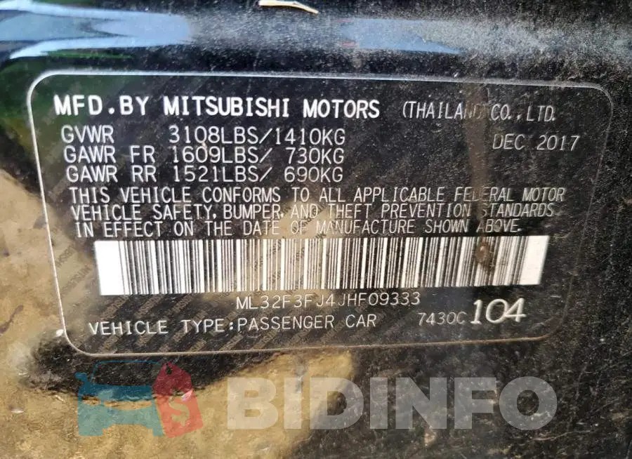 ML32F3FJ4JHF09333 Photo# 13
