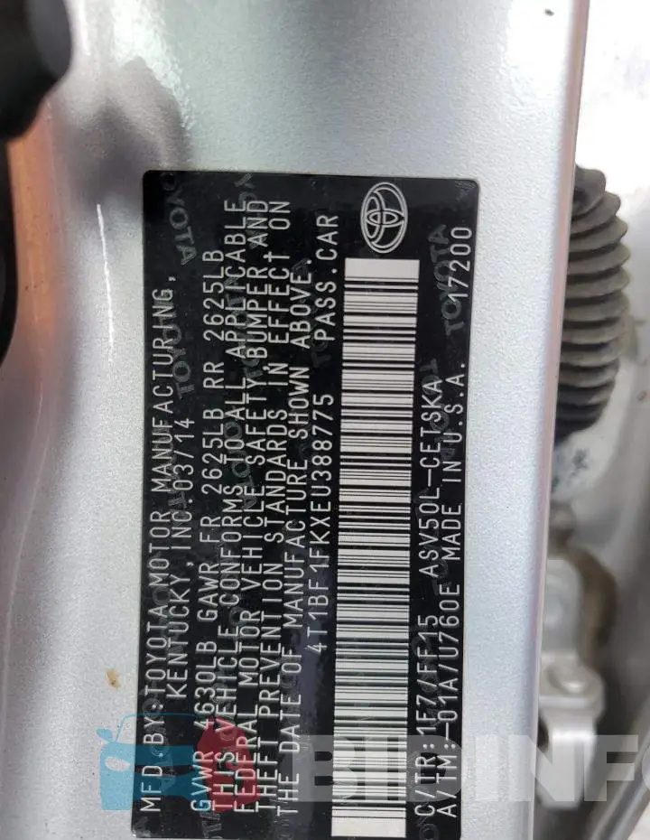 4T1BF1FKXEU388775 Photo# 12
