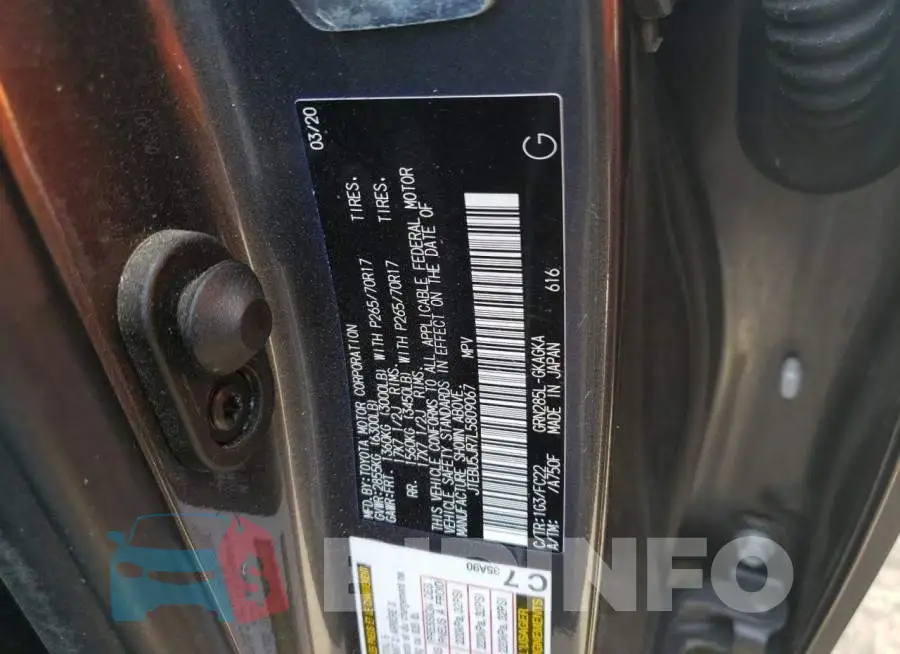 JTEBU5JR7L5809067 Photo# 12