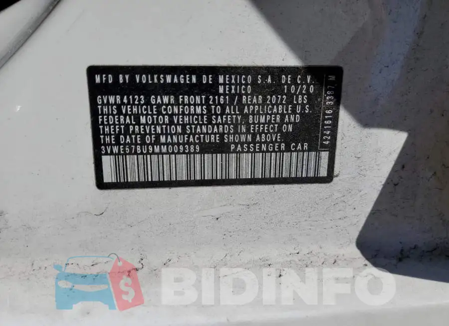 3VWE57BU9MM009389 Photo# 12