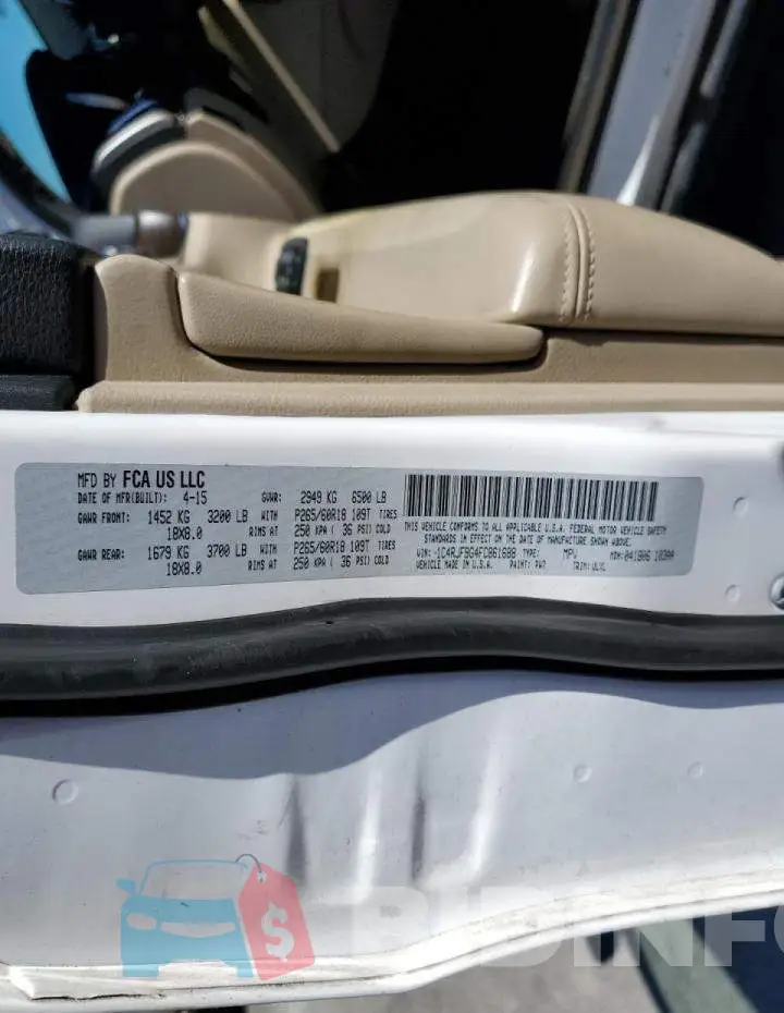 1C4RJFBG4FC861688 Photo# 12