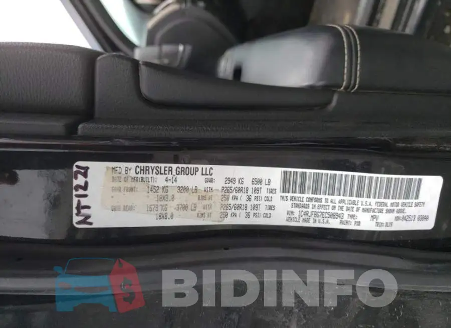 1C4RJFBG7EC508943 Photo# 14