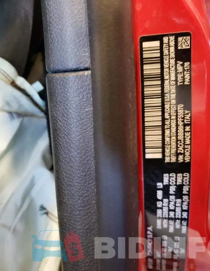 ZACCJBBB6HPF55870 Photo# 12