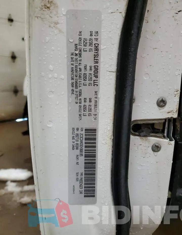 2C3CDXAG5EH368185 Photo# 13