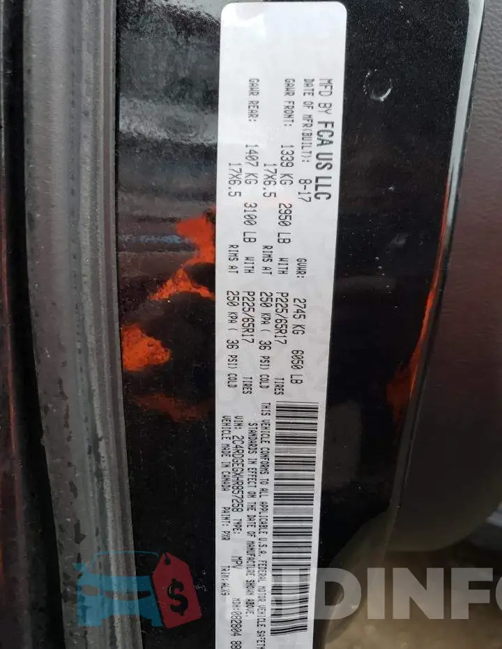 2C4RDGEGXHR857258 Photo# 14