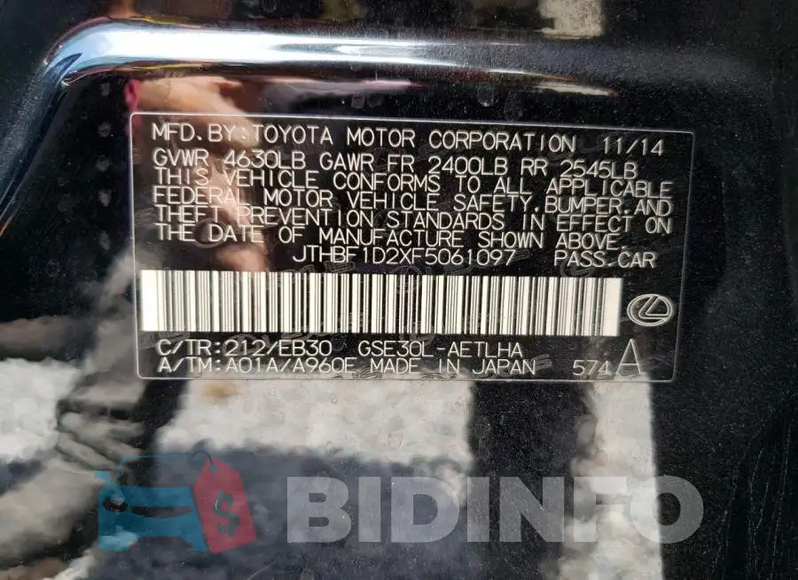 JTHBF1D2XF5061097 Photo# 13