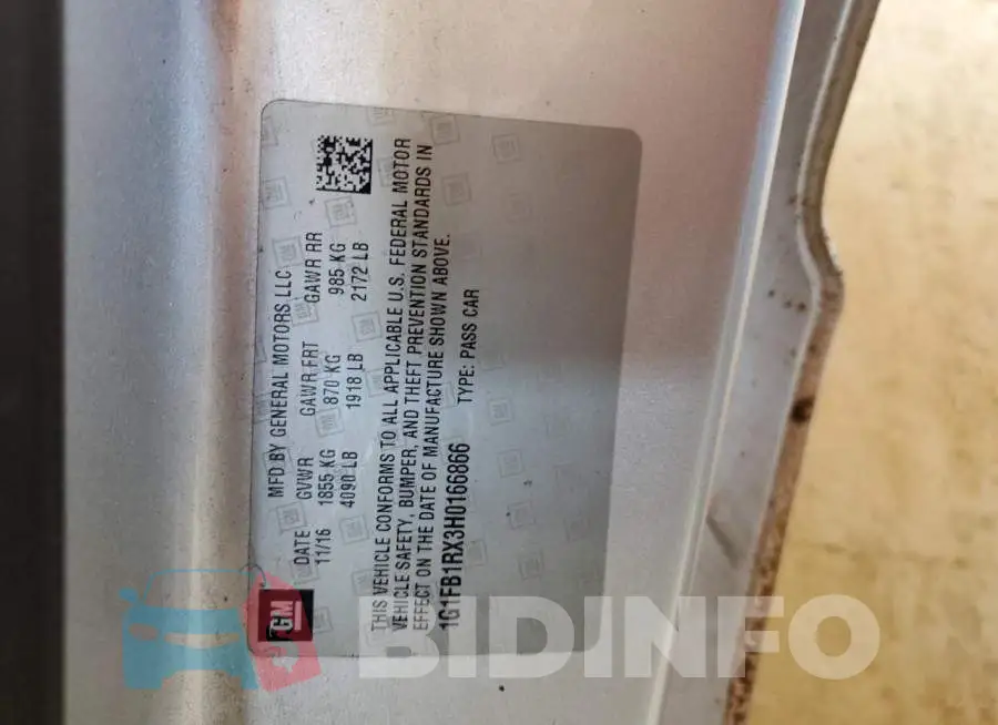 1G1FB1RX3H0166866 Photo# 12