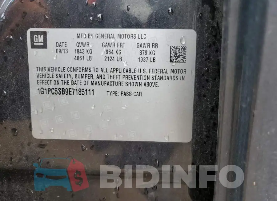 1G1PC5SB9E7185111 Photo# 13