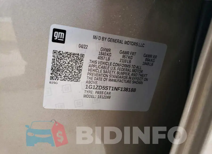 1G1ZD5ST1NF138188 Photo# 12