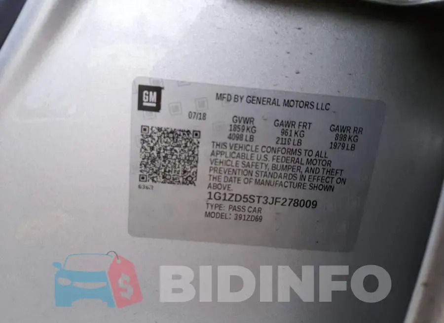 1G1ZD5ST3JF278009 Photo# 12