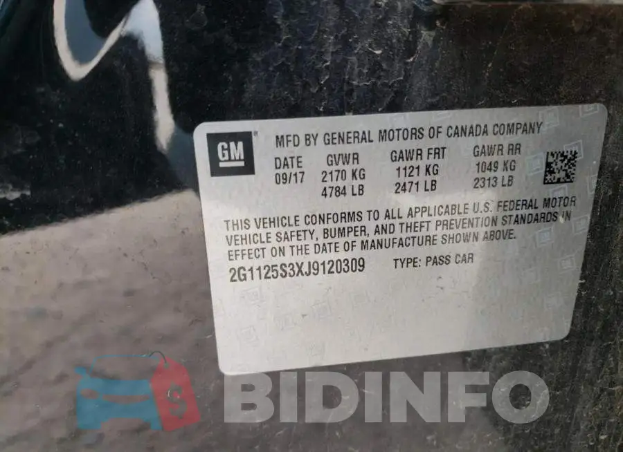 2G1125S3XJ9120309 Photo# 13