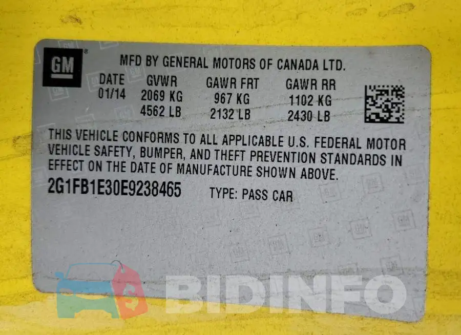 2G1FB1E30E9238465 Photo# 12