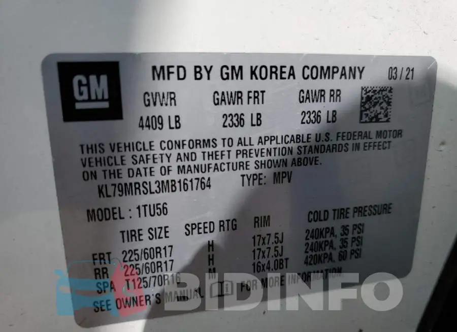 KL79MRSL3MB161764 Photo# 13