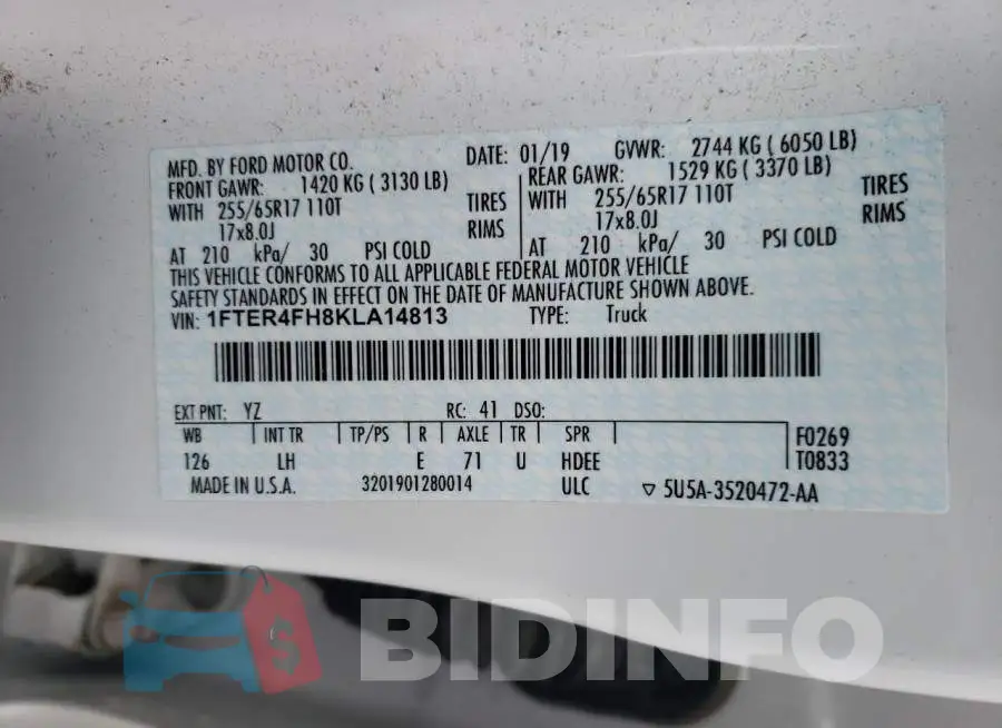 1FTER4FH8KLA14813 Photo# 12