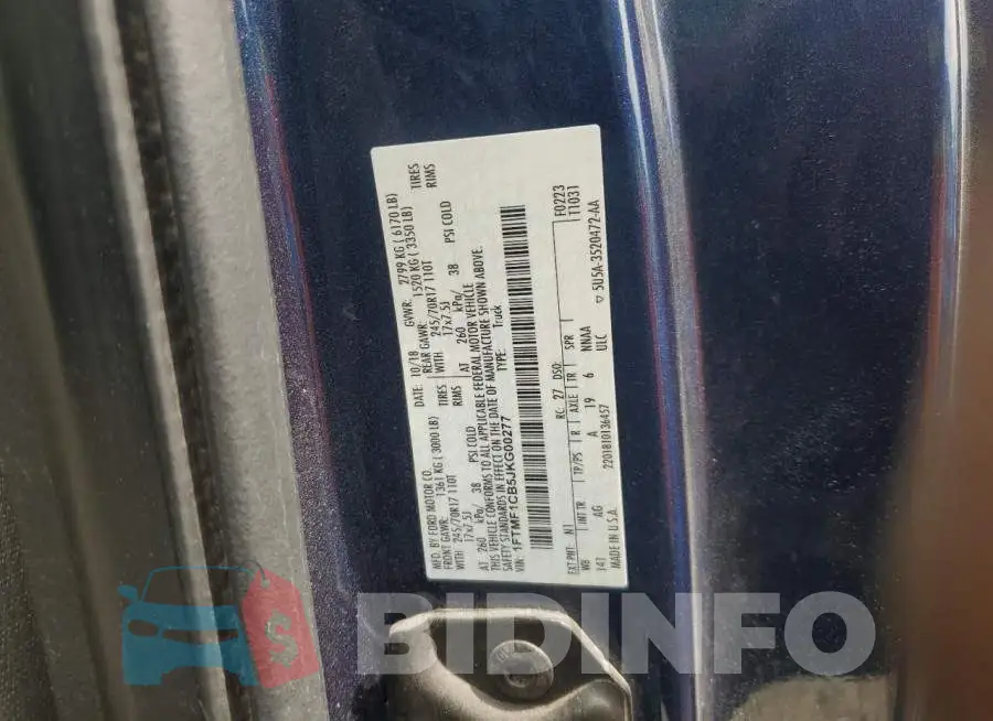 1FTMF1CB5JKG00277 Photo# 12