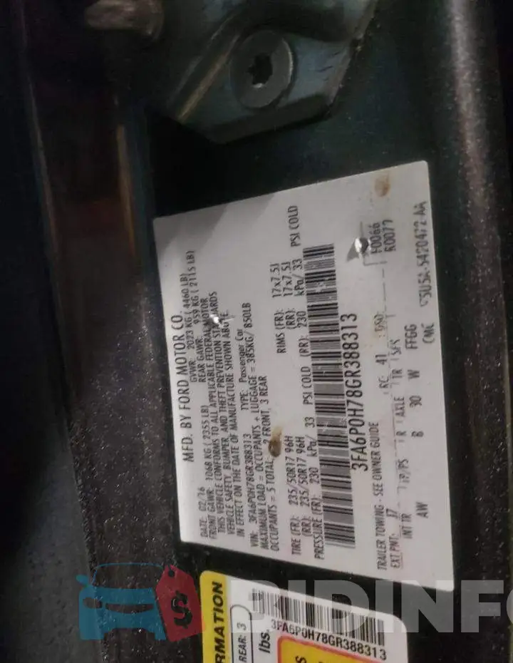 3FA6P0H78GR388313 Photo# 13