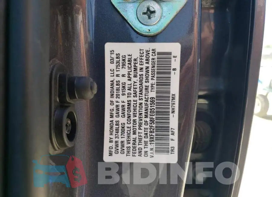 19XFB2F58FE051569 Photo# 13