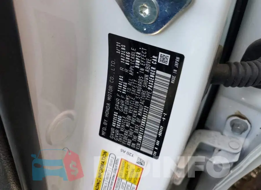 JHMFE1F7XNX001322 Photo# 12