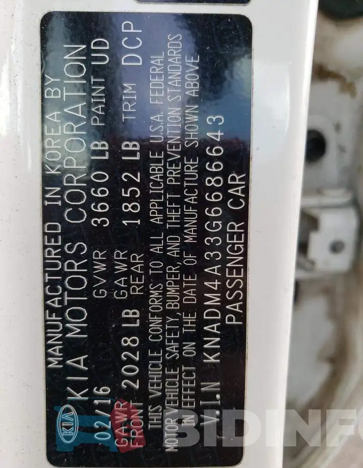 KNADM4A33G6686643 Photo# 13